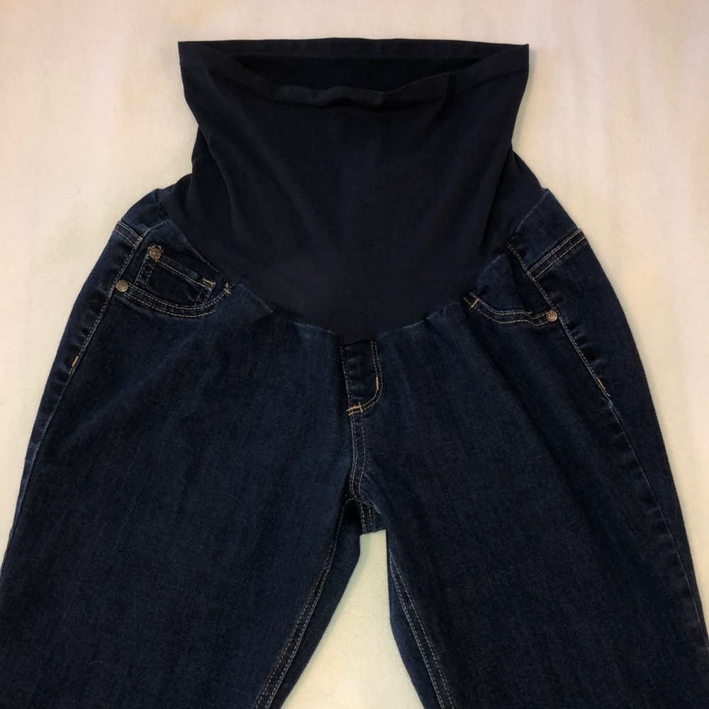 Motherhood Maternity Indigo Blue Skinny Jeans - Dark Wash - Size XL